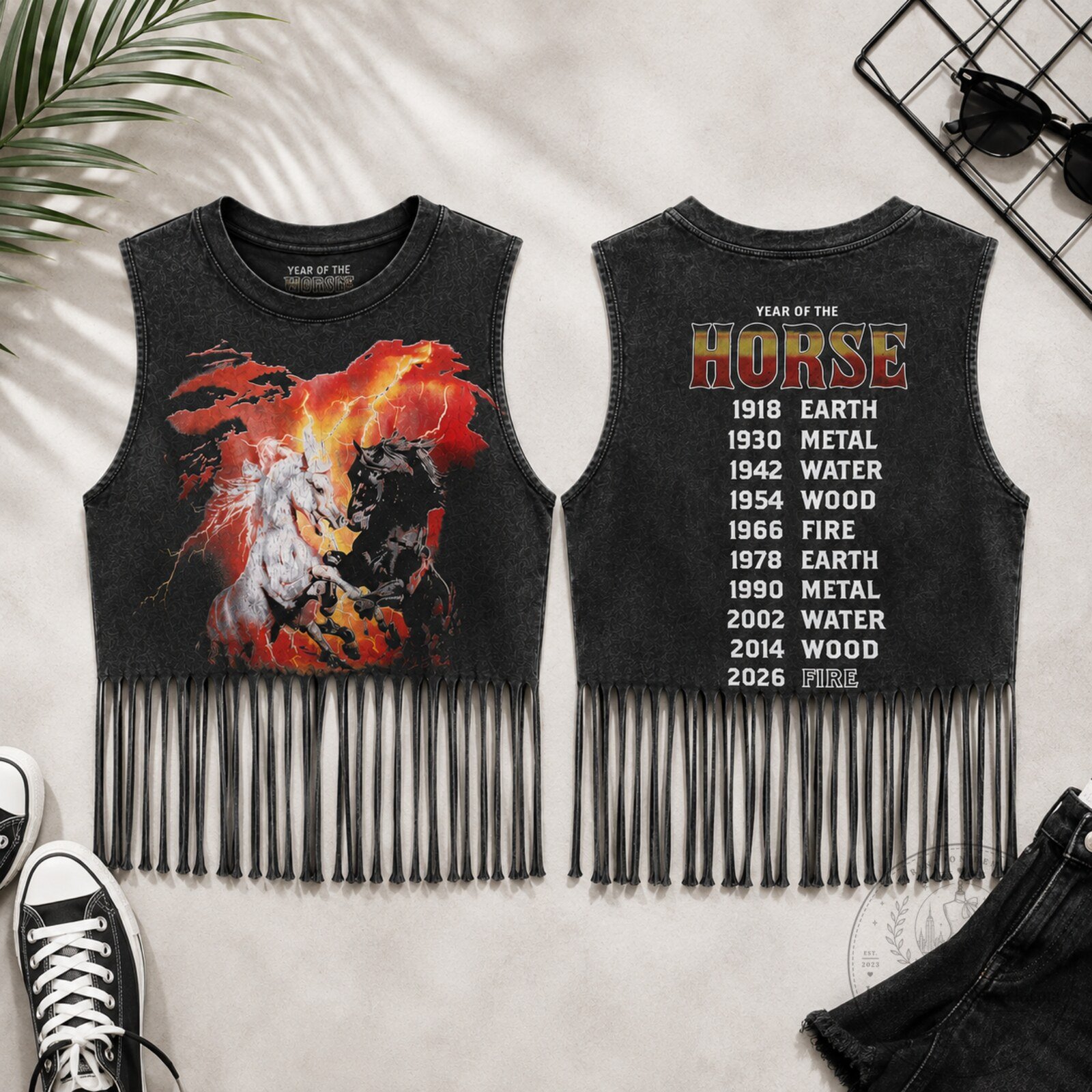 V BTS Year Of The Horse Series Sleeveless Bronco Tank Top Shirt 5 V BTS Year Of The Horse Series Sleeveless Bronco Tank Top Shirt