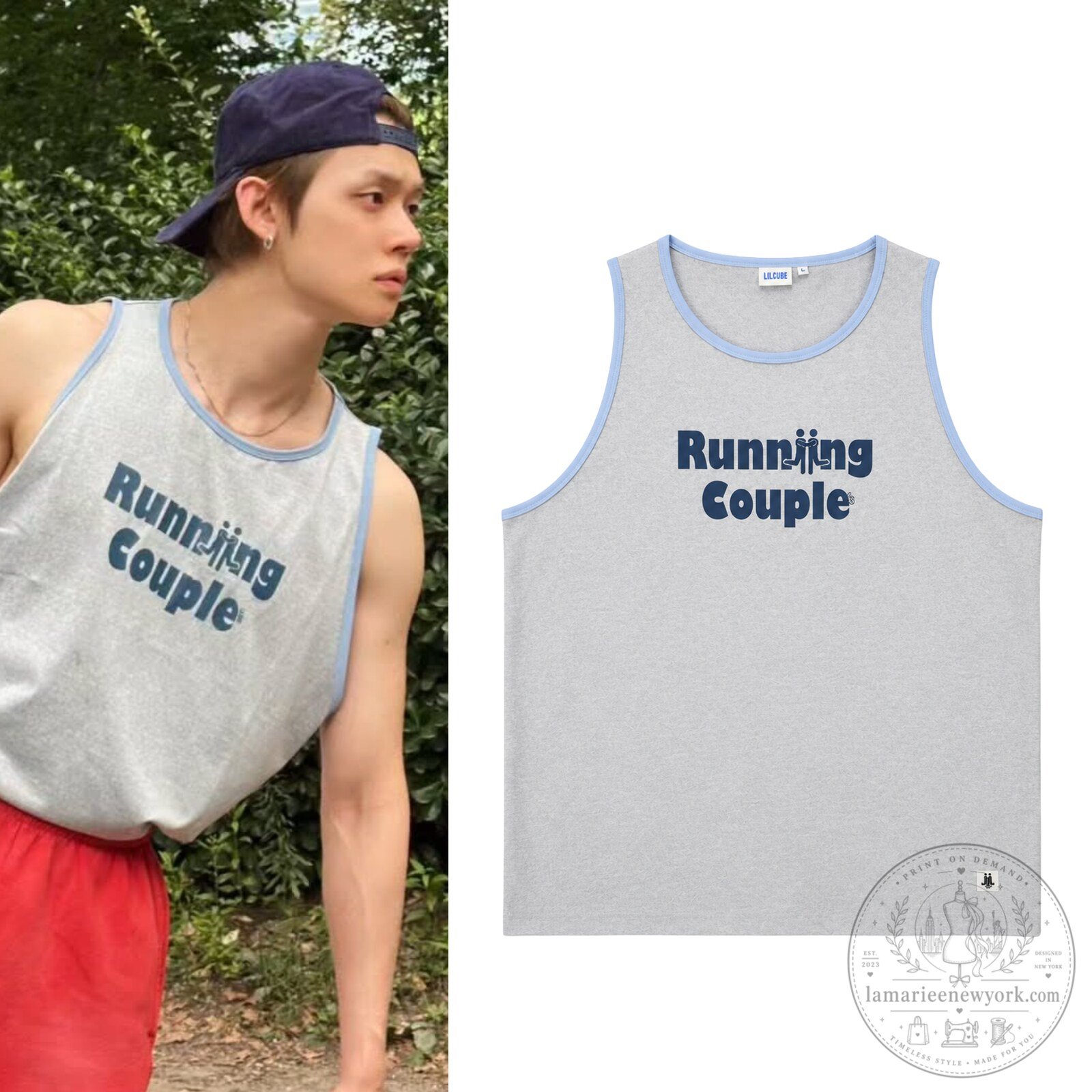 Yeonjun Tomorrow x Together Running Couple Basketball Tank Top Shirt 3 Yeonjun Tomorrow x Together Running Couple Basketball Tank Top Shirt