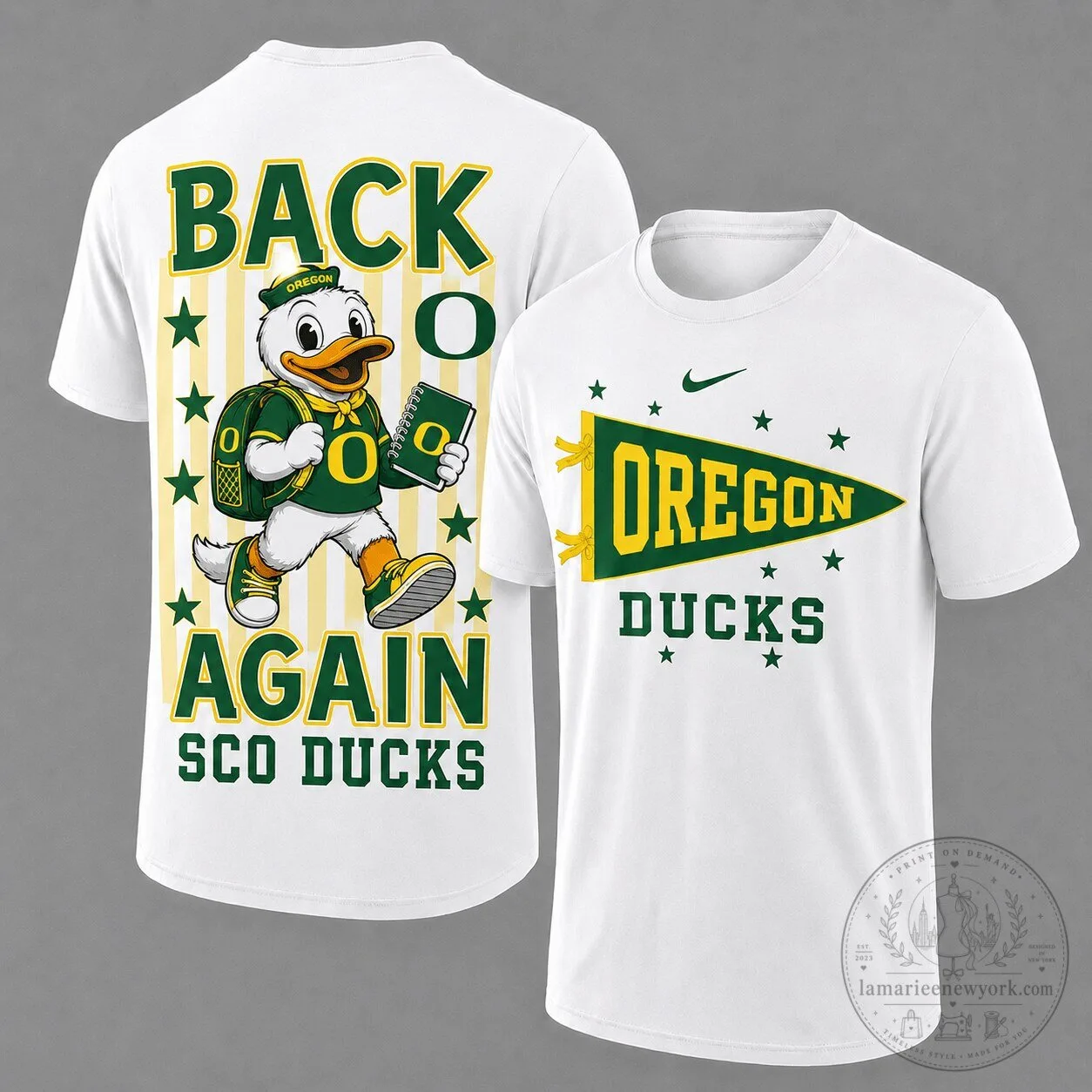 Oregon Ducks Back Again Mascot Fan T-Shirt