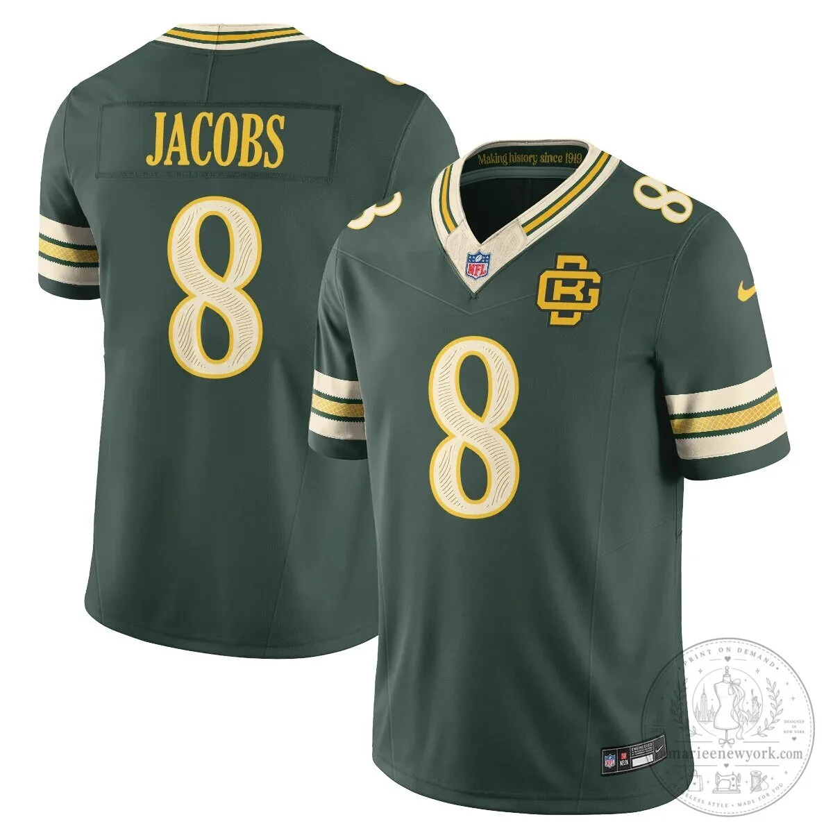 Green Bay Packers Jordan Love Number 10 Vapor Faux Stitched Football Jersey 11 Green Bay Packers Jordan Love Number 10 Vapor Faux Stitched Football Jersey