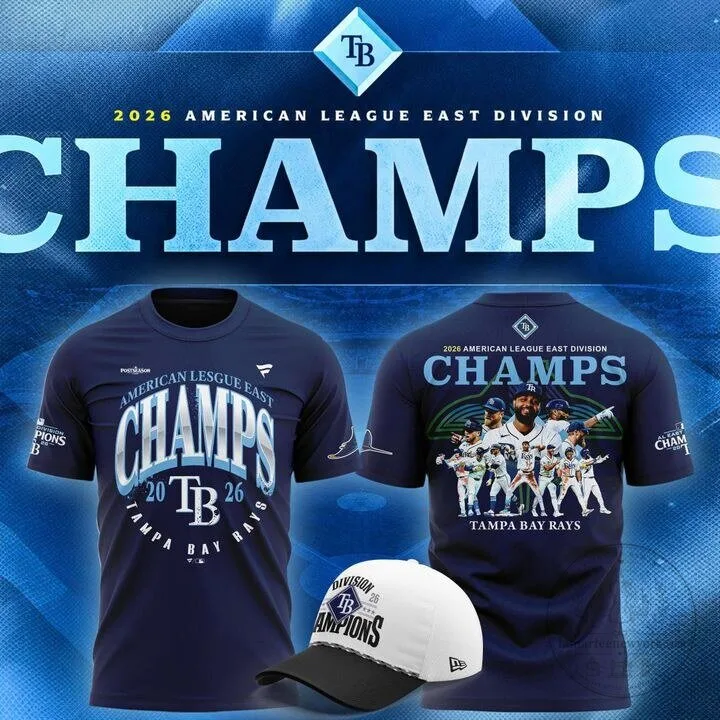 T-Shirt Celebrating Tampa Bay Rays 2026 American League East Division Champions