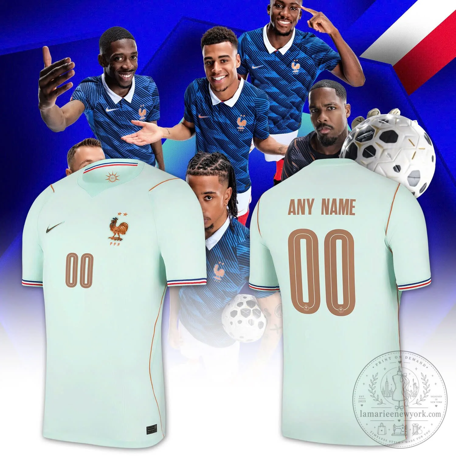 France Football 2026 Away Stadium Personalized Jersey