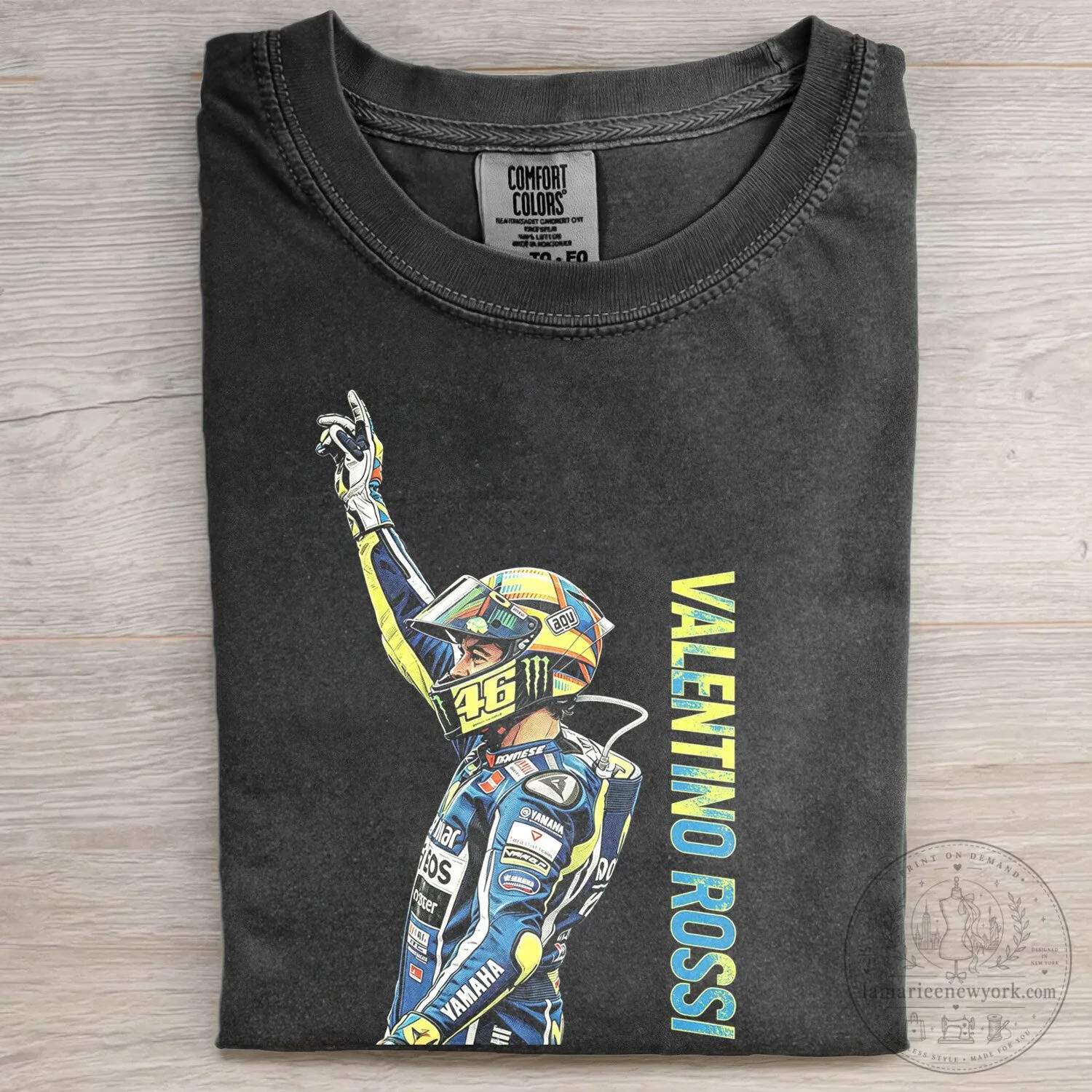 Valentino Rossi MotoGP Motorcycle Racing Legend Graphic T-Shirt