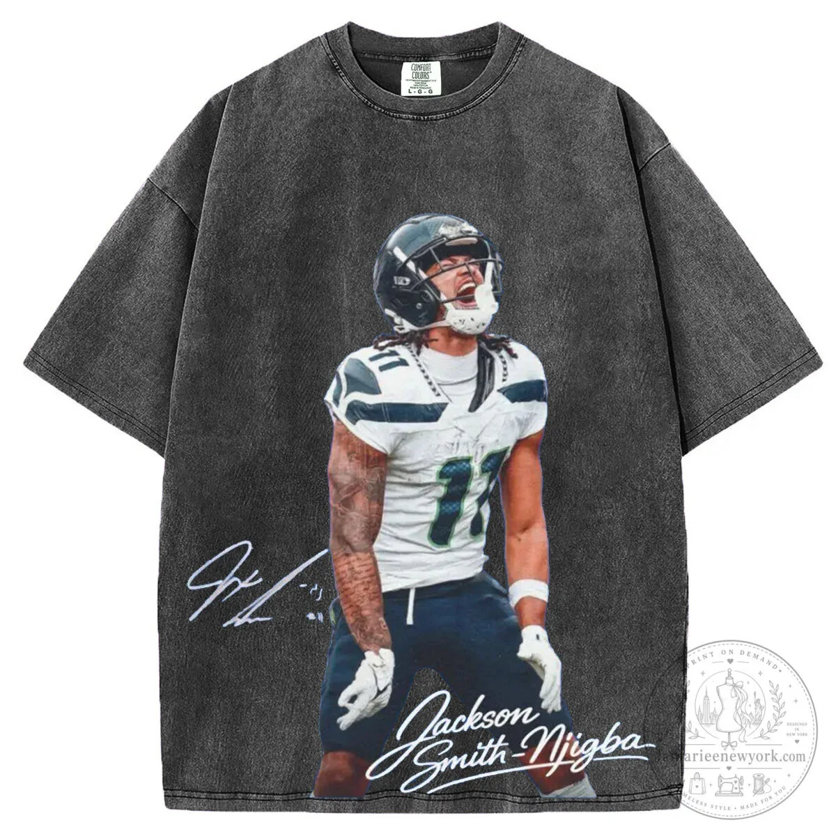 Jaxon Smith Njigba Football Player Vintage Style T-Shirt