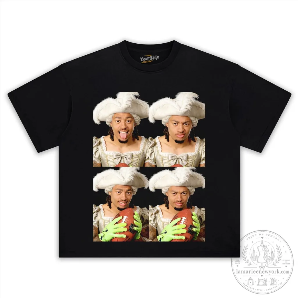 Jaxon Smith-Njigba Royalty Graphic Black T-Shirt Jaxon Smith-Njigba Royalty Graphic Black T-Shirt