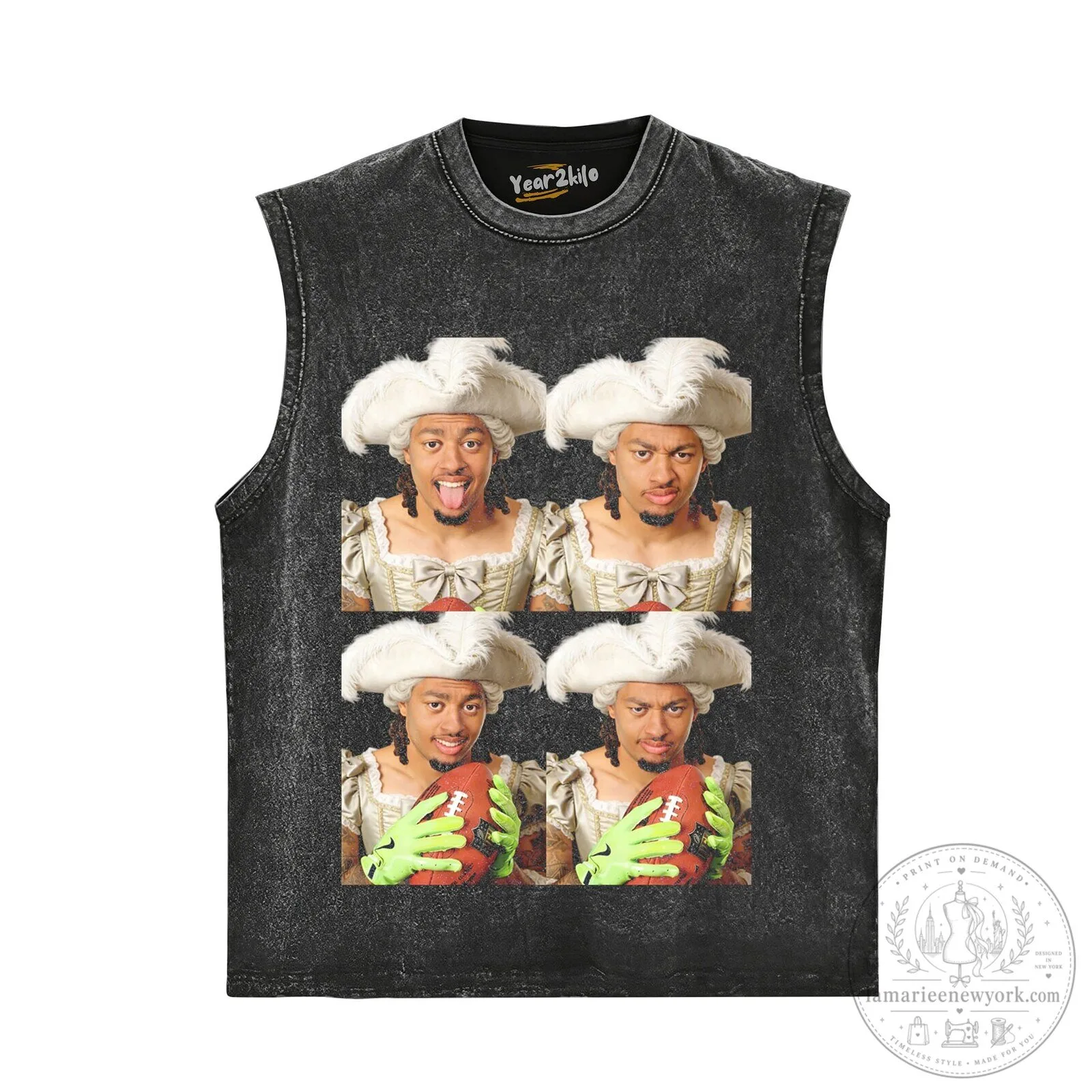 Jaxon Smith-Njigba Royalty Graphic Black T-Shirt 14 Jaxon Smith-Njigba Royalty Graphic Black T-Shirt
