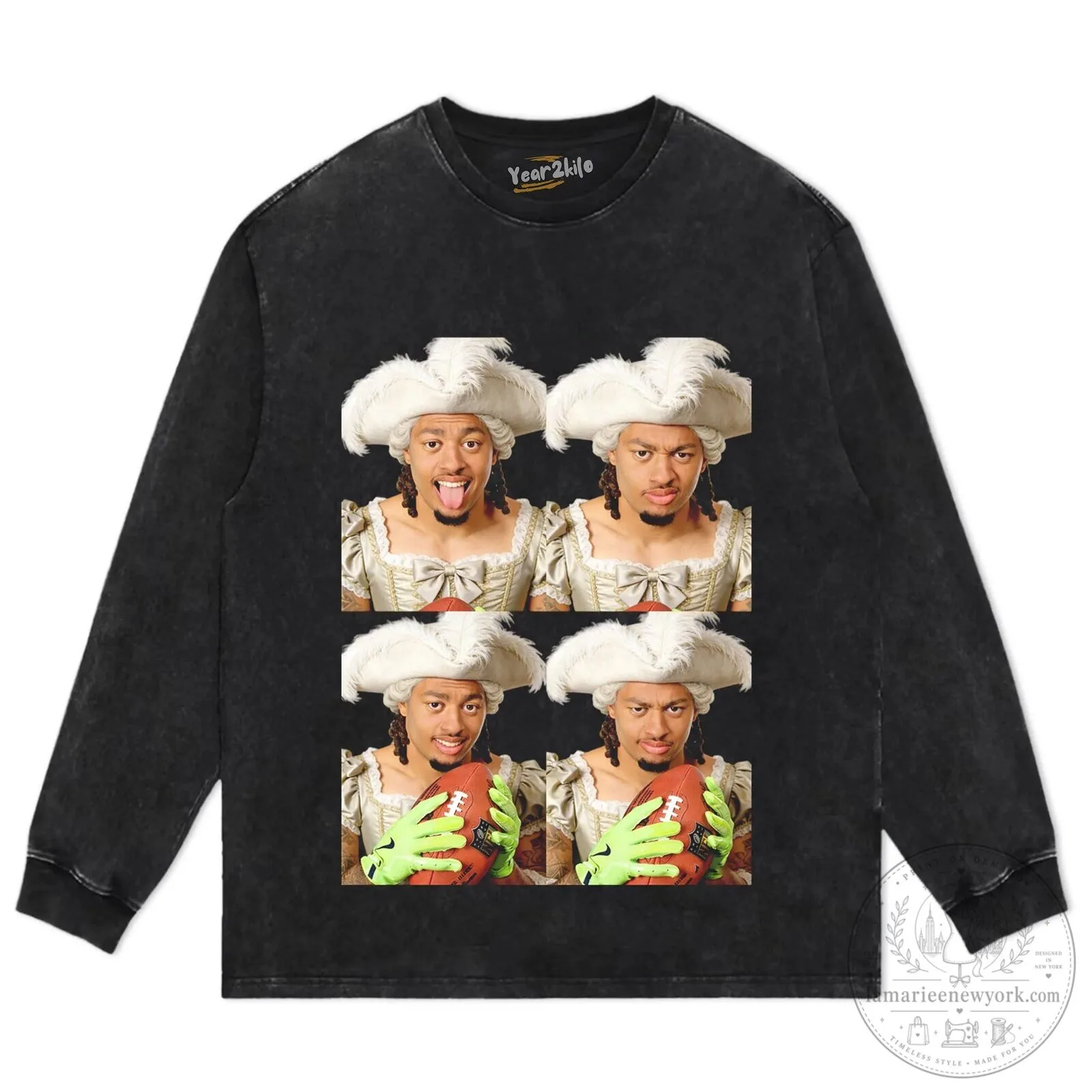 Jaxon Smith-Njigba Royalty Graphic Black T-Shirt 17 Jaxon Smith-Njigba Royalty Graphic Black T-Shirt
