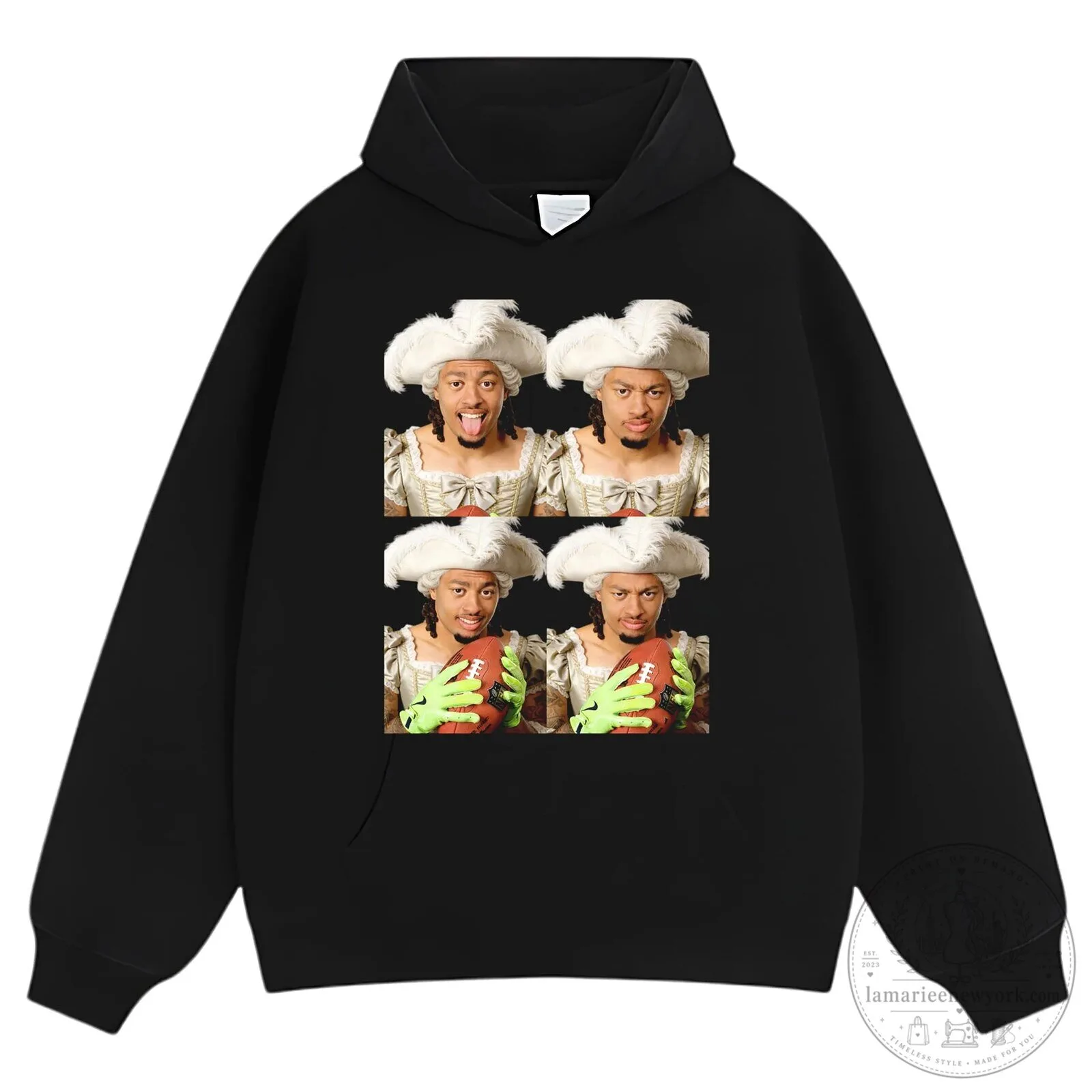 Jaxon Smith-Njigba Royalty Graphic Black T-Shirt 19 Jaxon Smith-Njigba Royalty Graphic Black T-Shirt