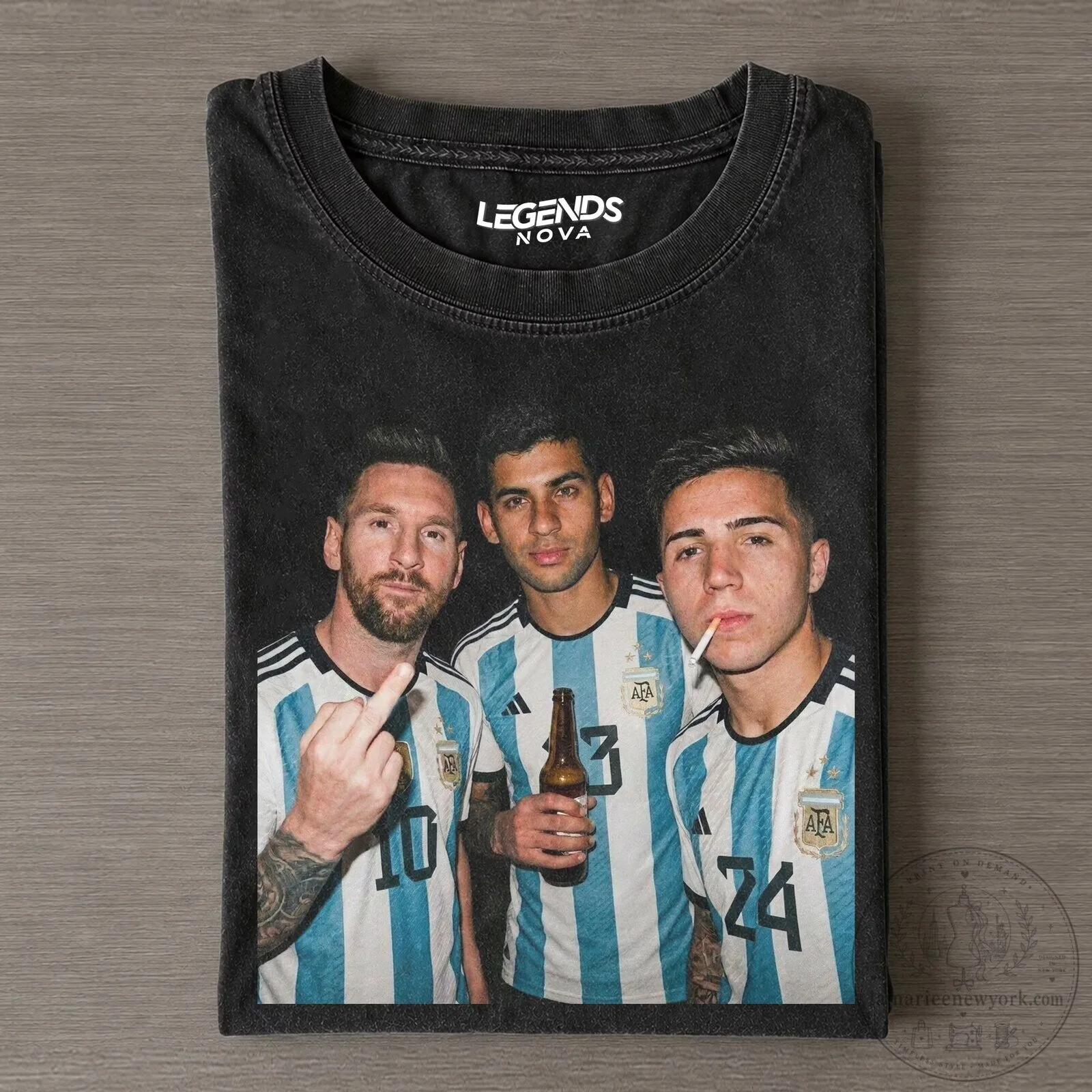 Lionel Messi Argentina Football Team Legends Nova Fan T-Shirt