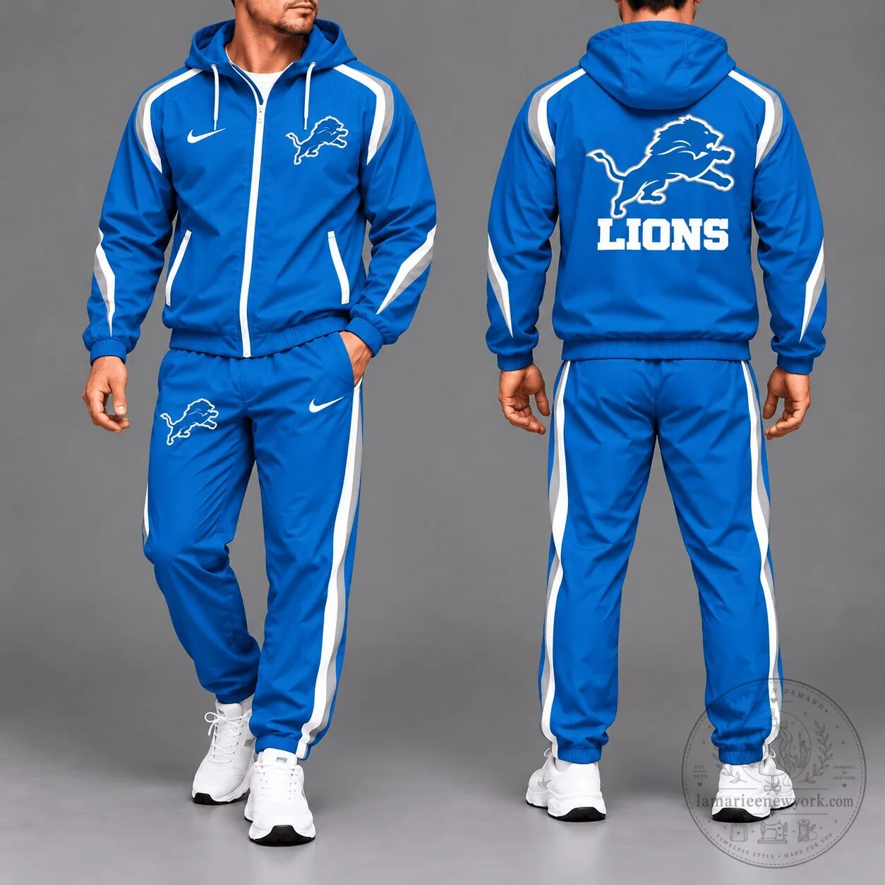 Detroit Lions National Football League Royal Blue Tracksuit