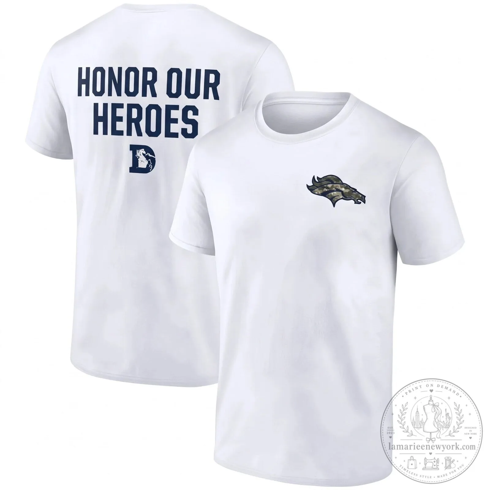 Military Green T-Shirt Honoring Our Heroes - Denver Broncos Salute To Service 7 Military Green T-Shirt Honoring Our Heroes - Denver Broncos Salute To Service