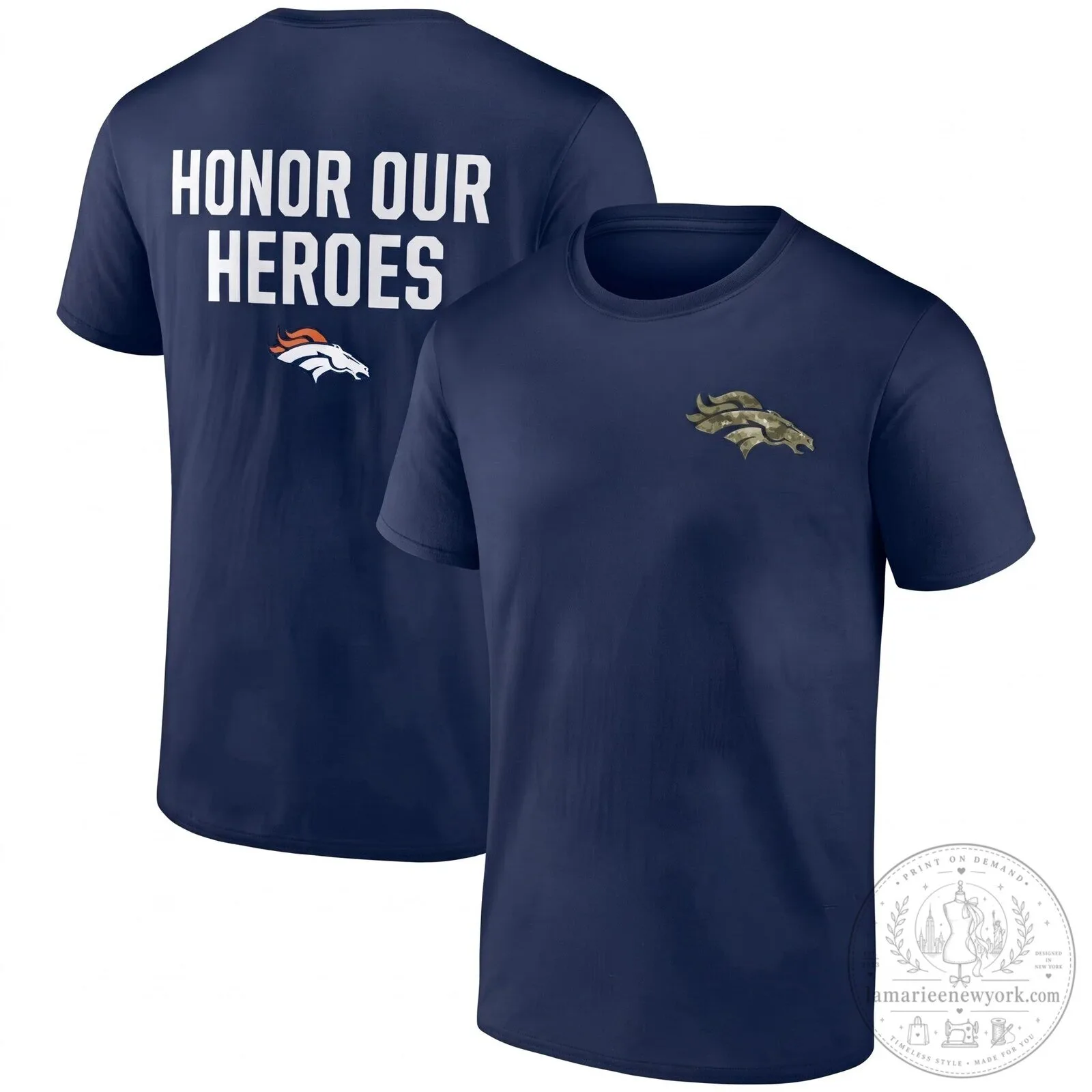 Military Green T-Shirt Honoring Our Heroes - Denver Broncos Salute To Service 8 Military Green T-Shirt Honoring Our Heroes - Denver Broncos Salute To Service