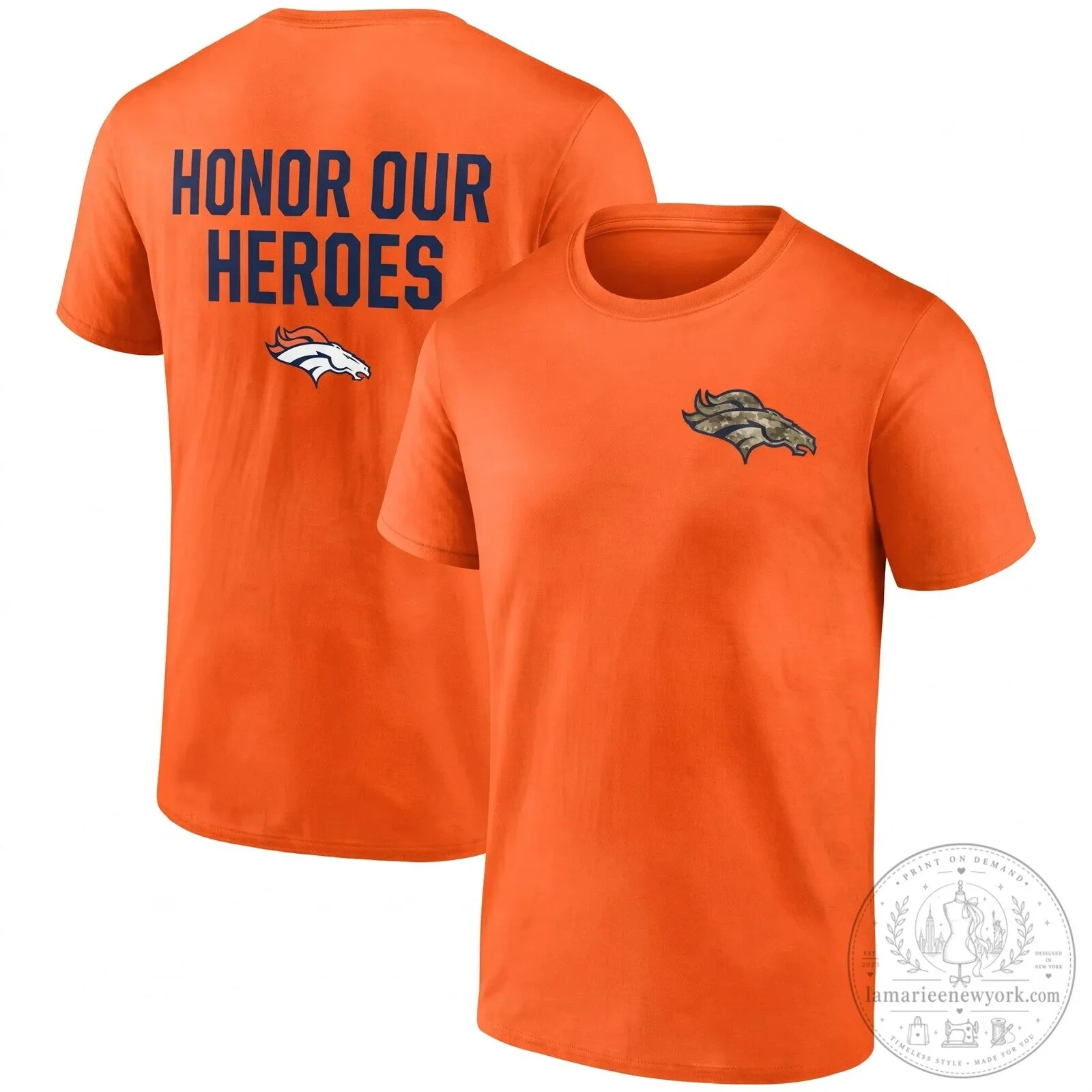 Military Green T-Shirt Honoring Our Heroes - Denver Broncos Salute To Service 9 Military Green T-Shirt Honoring Our Heroes - Denver Broncos Salute To Service