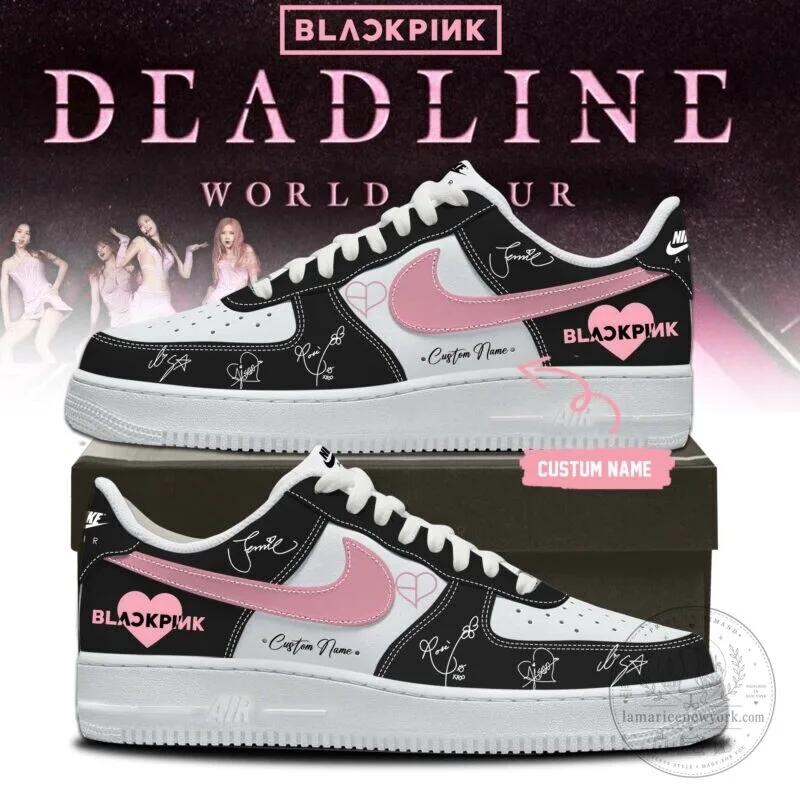 Blackpink Deadline World Tour Custom Name Nike Air Force 1 Shoes 3 Blackpink Deadline World Tour Custom Name Nike Air Force 1 Shoes