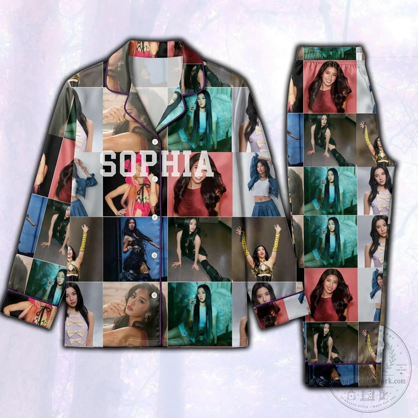 Sophia Anne Caruso Collage Photo Set Pajamas
