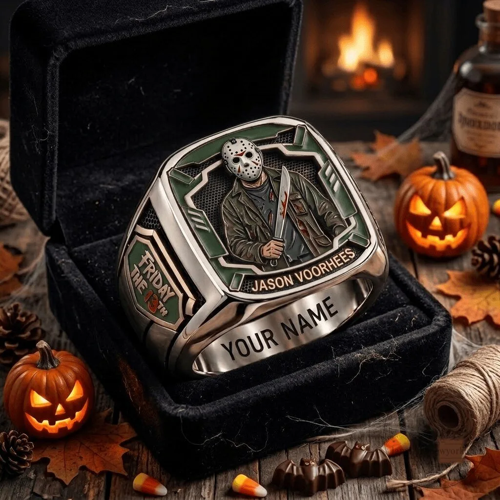 Jason Voorhees Friday the 13th Custom Horror Movie Fan Ring