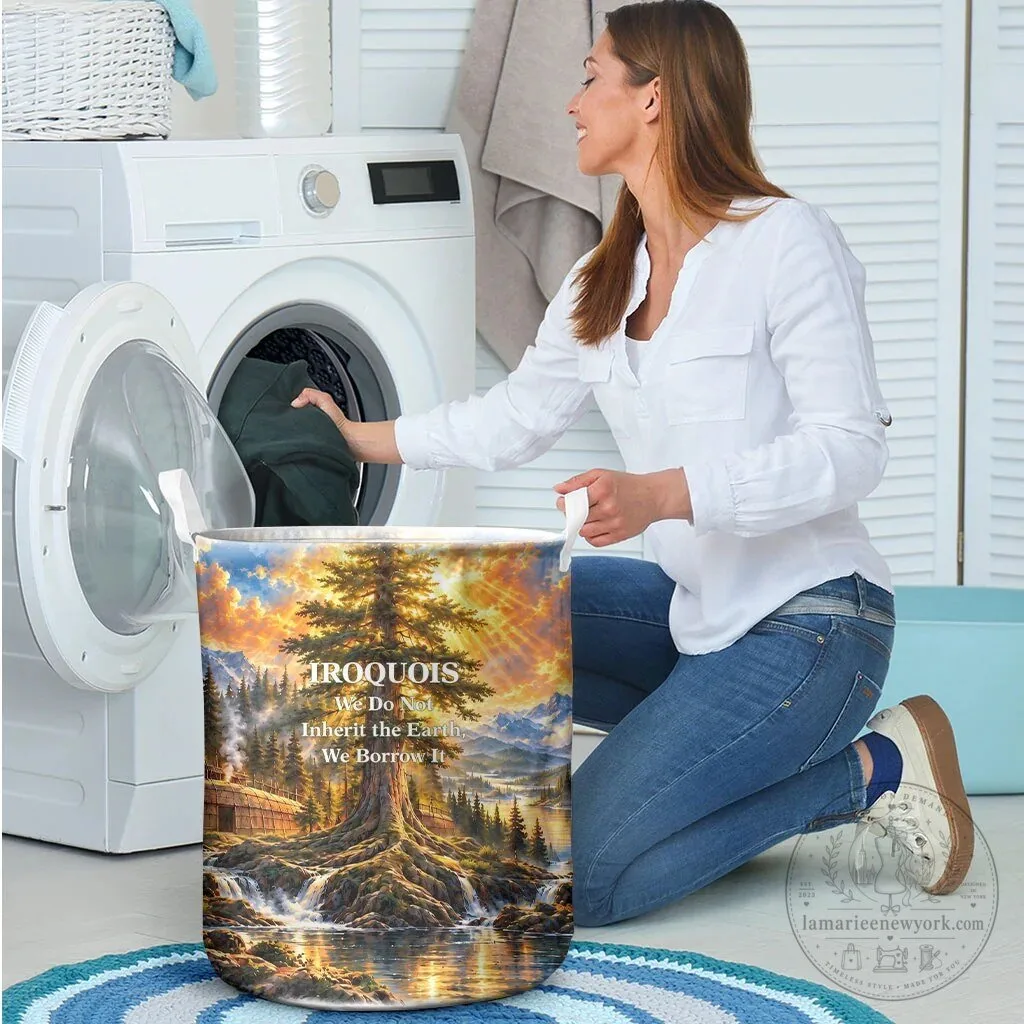 Iroquois We Do Not Inherit the Earth We Borrow It Laundry Basket 8 Iroquois We Do Not Inherit the Earth We Borrow It Laundry Basket