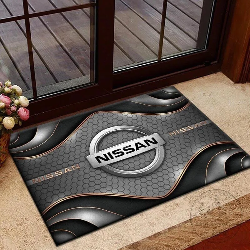 Nissan Logo Yellow Hexagon Pattern Welcome Home Doormat 12 Nissan Logo Yellow Hexagon Pattern Welcome Home Doormat