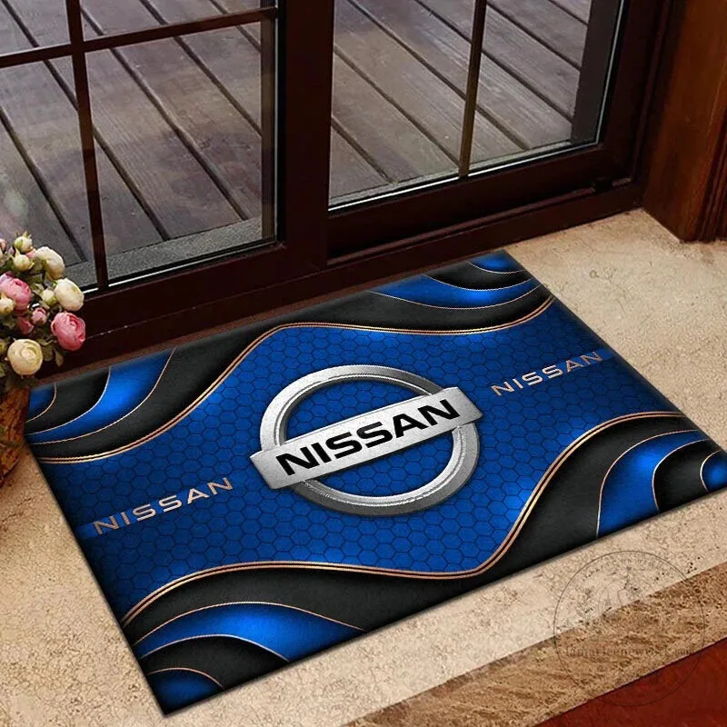 Nissan Logo Yellow Hexagon Pattern Welcome Home Doormat 15 Nissan Logo Yellow Hexagon Pattern Welcome Home Doormat