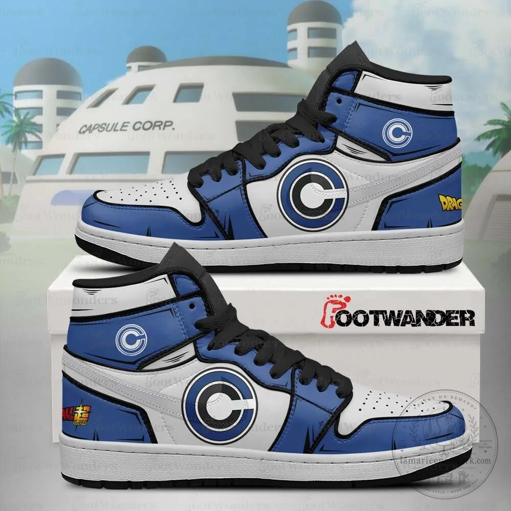 Dragon Ball Z Capsule Corporation Logo High Top Sneakers