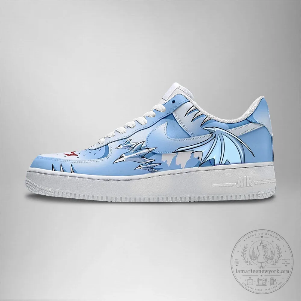 Blue-Eyes Ultimate Dragon Yu-Gi-Oh! Custom Anime Embossed Logo Shoes 5 Blue-Eyes Ultimate Dragon Yu-Gi-Oh! Custom Anime Embossed Logo Shoes
