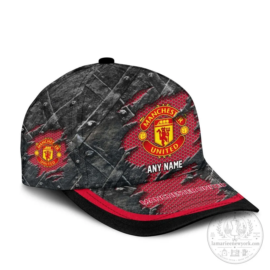 Manchester United Personalized Football Club Logo Distressed Baseball Cap Hat 6 Manchester United Personalized Football Club Logo Distressed Baseball Cap Hat