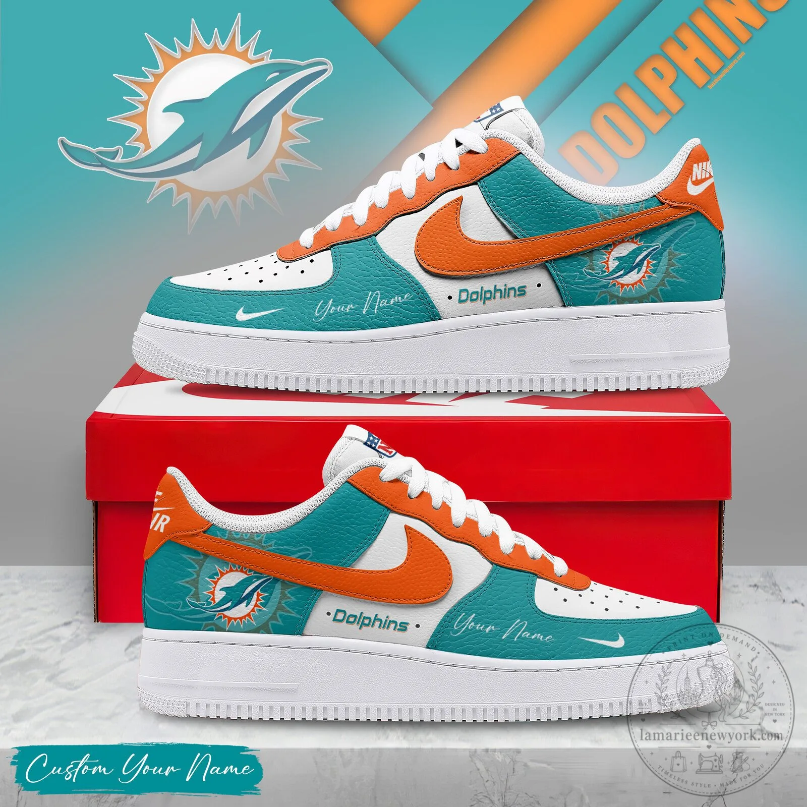 Miami Dolphins Custom Name Victory Pride Limited Edition Football Fan Shoes