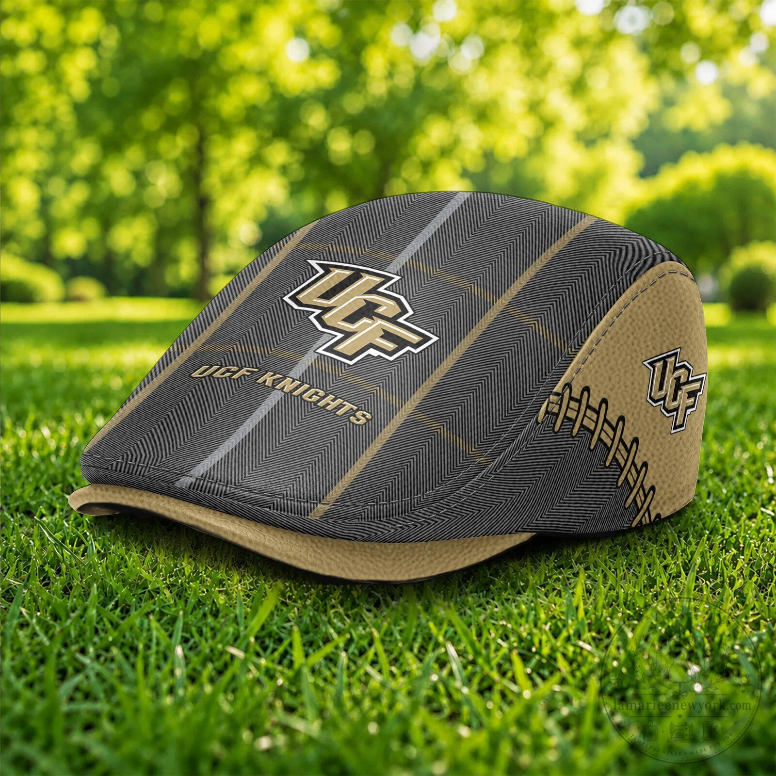 University of Central Florida Knights Plaid Pattern Flat Cap Hat
