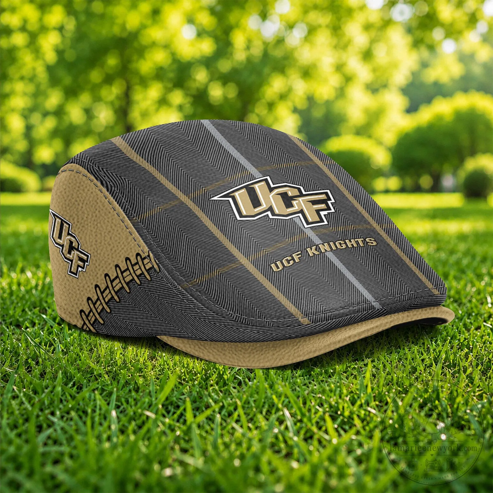 University of Central Florida Knights Plaid Pattern Flat Cap Hat 5 University of Central Florida Knights Plaid Pattern Flat Cap Hat