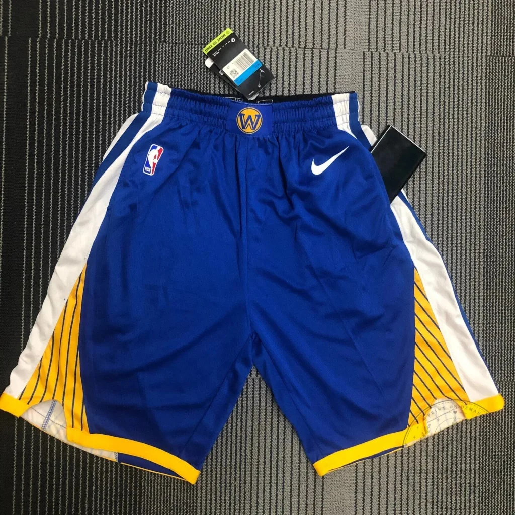 Golden State Warriors NBA Basketball Icon Edition Blue and Yellow Shorts Golden State Warriors NBA Basketball Icon Edition Blue and Yellow Shorts