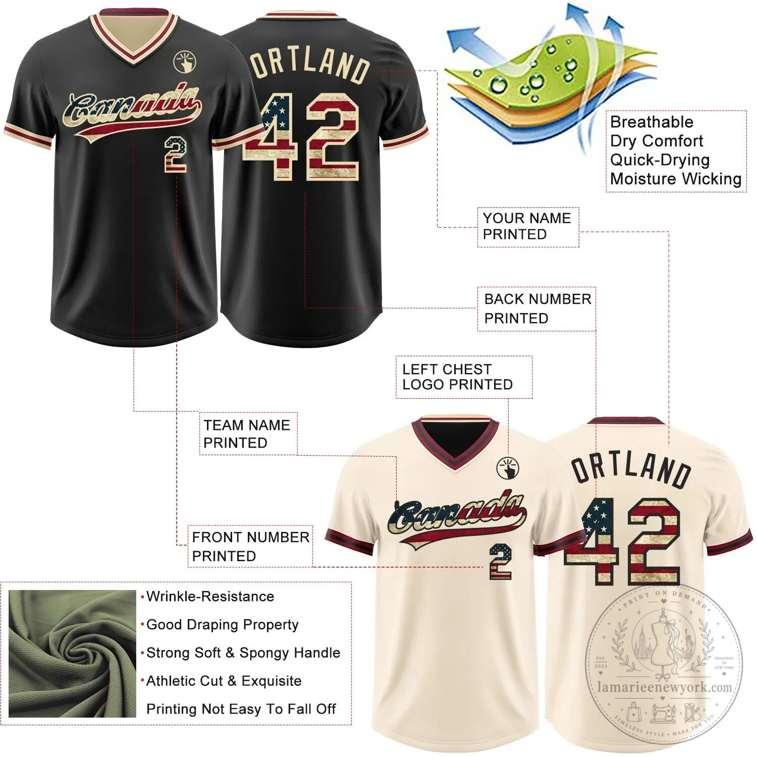 Custom Vintage USA Flag Cream Crimson Reversible Pullover Baseball Jersey 11 Custom Vintage USA Flag Cream Crimson Reversible Pullover Baseball Jersey