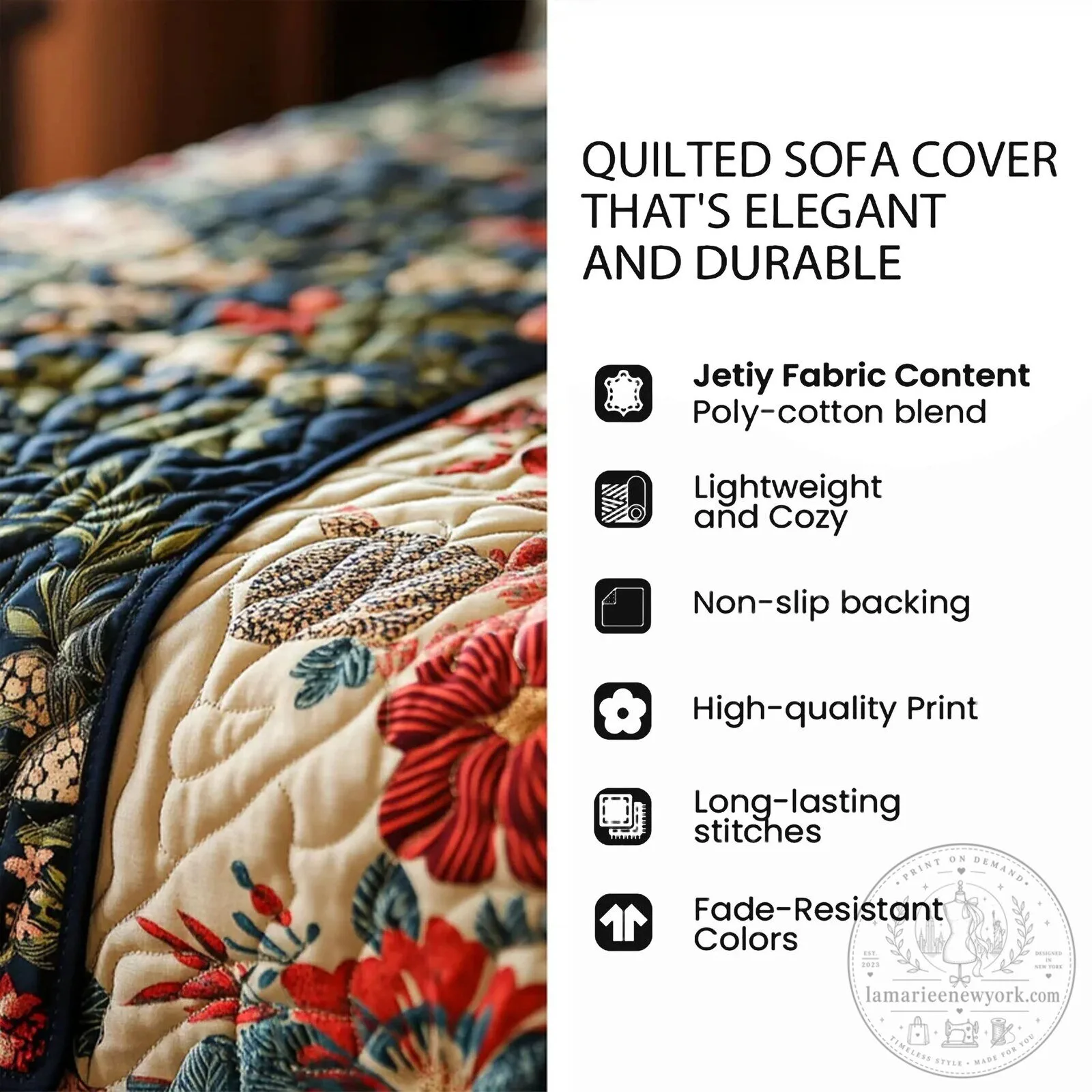 Christmas Theater Parade Quilted Sofa Cover Festive Holiday Decor 16 Christmas Theater Parade Quilted Sofa Cover Festive Holiday Decor