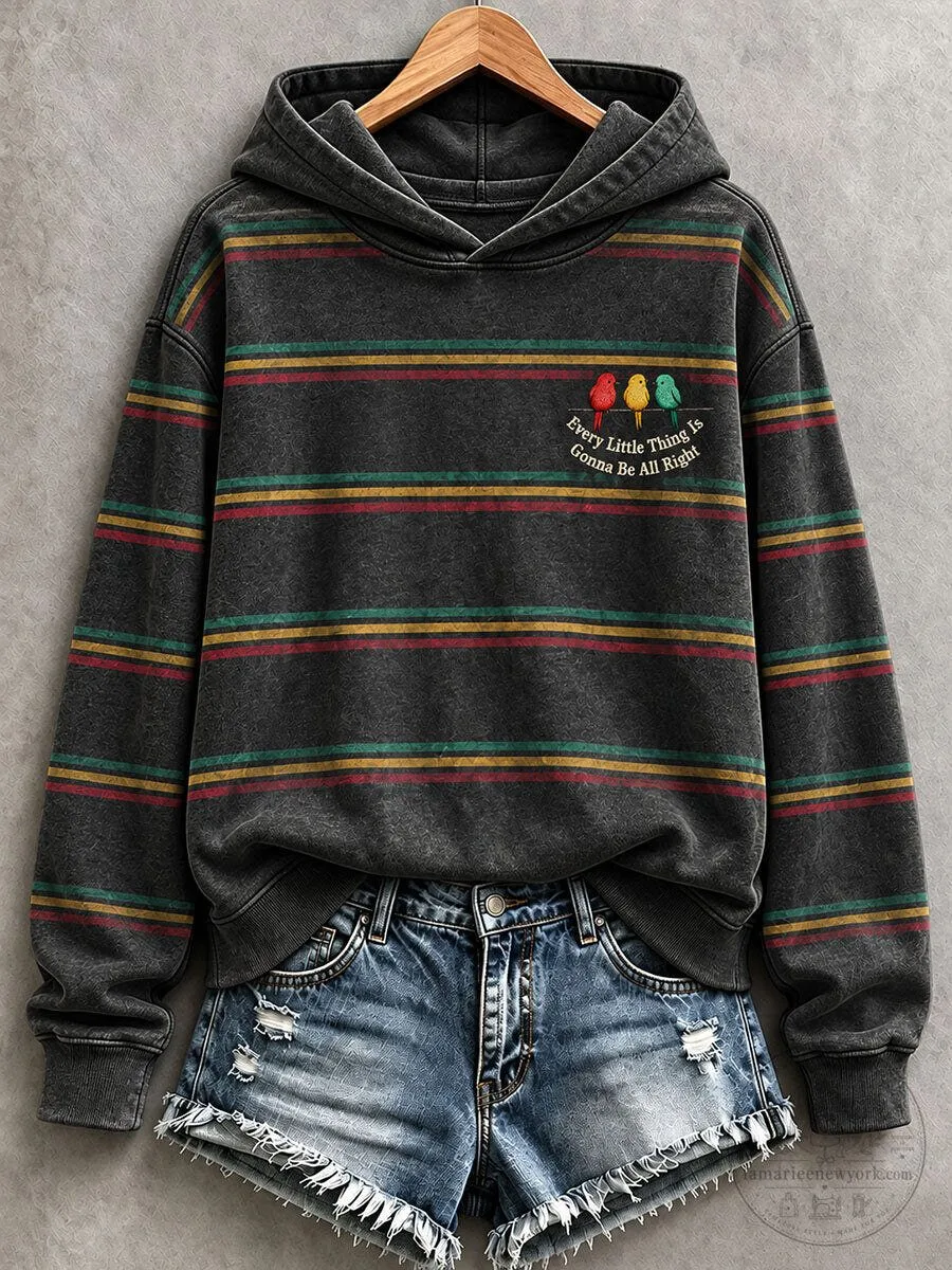 All Right Striped Hoodie for Every Little Thing