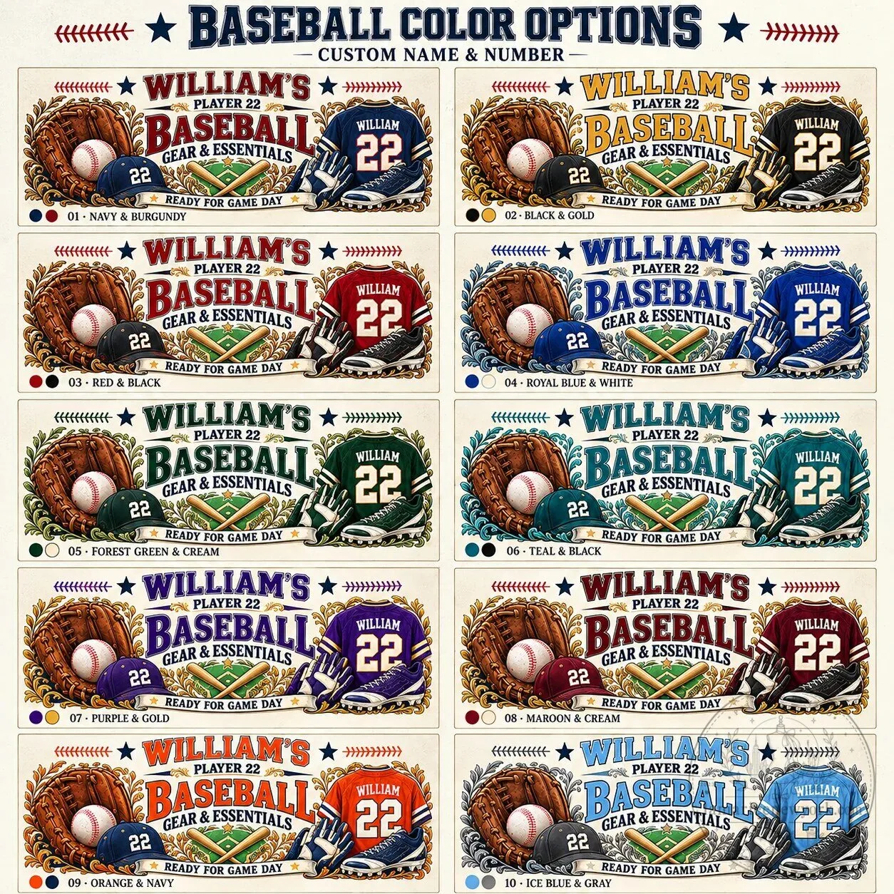 Personalized Baseball Storage Basket with Custom Name and Jersey Number 8 Personalized Baseball Storage Basket with Custom Name and Jersey Number
