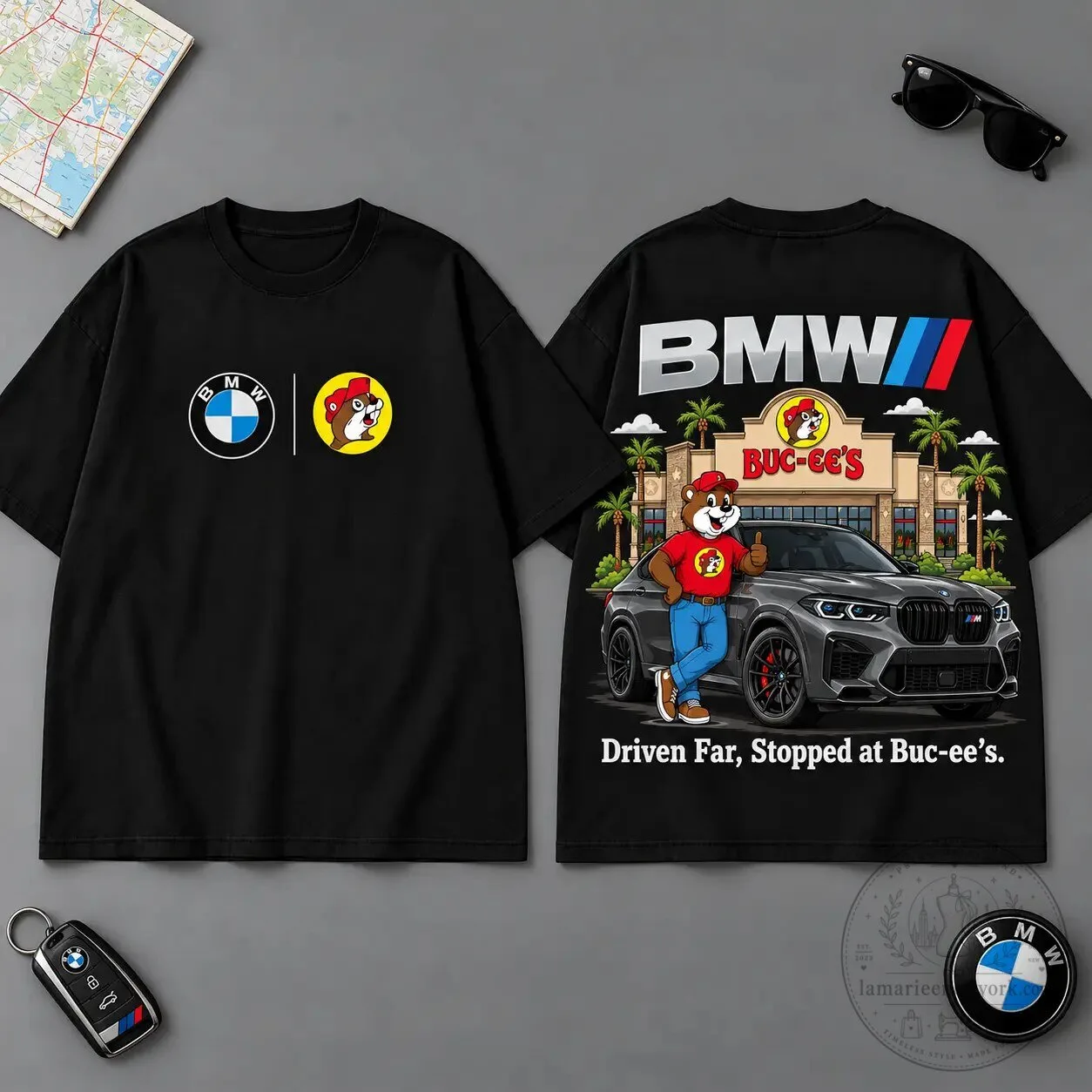 Buc-ee's BMW X5 M Competition Black T-Shirt