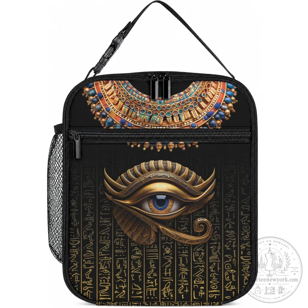 Ancient Egyptian Eye of Horus Hieroglyphs Insulated Lunch Bag 51 Ancient Egyptian Eye of Horus Hieroglyphs Insulated Lunch Bag