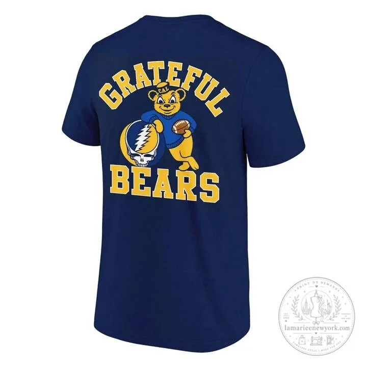 California Golden Bears Football Grateful Dead Steal Your Face Skull T-Shirt 5 California Golden Bears Football Grateful Dead Steal Your Face Skull T-Shirt