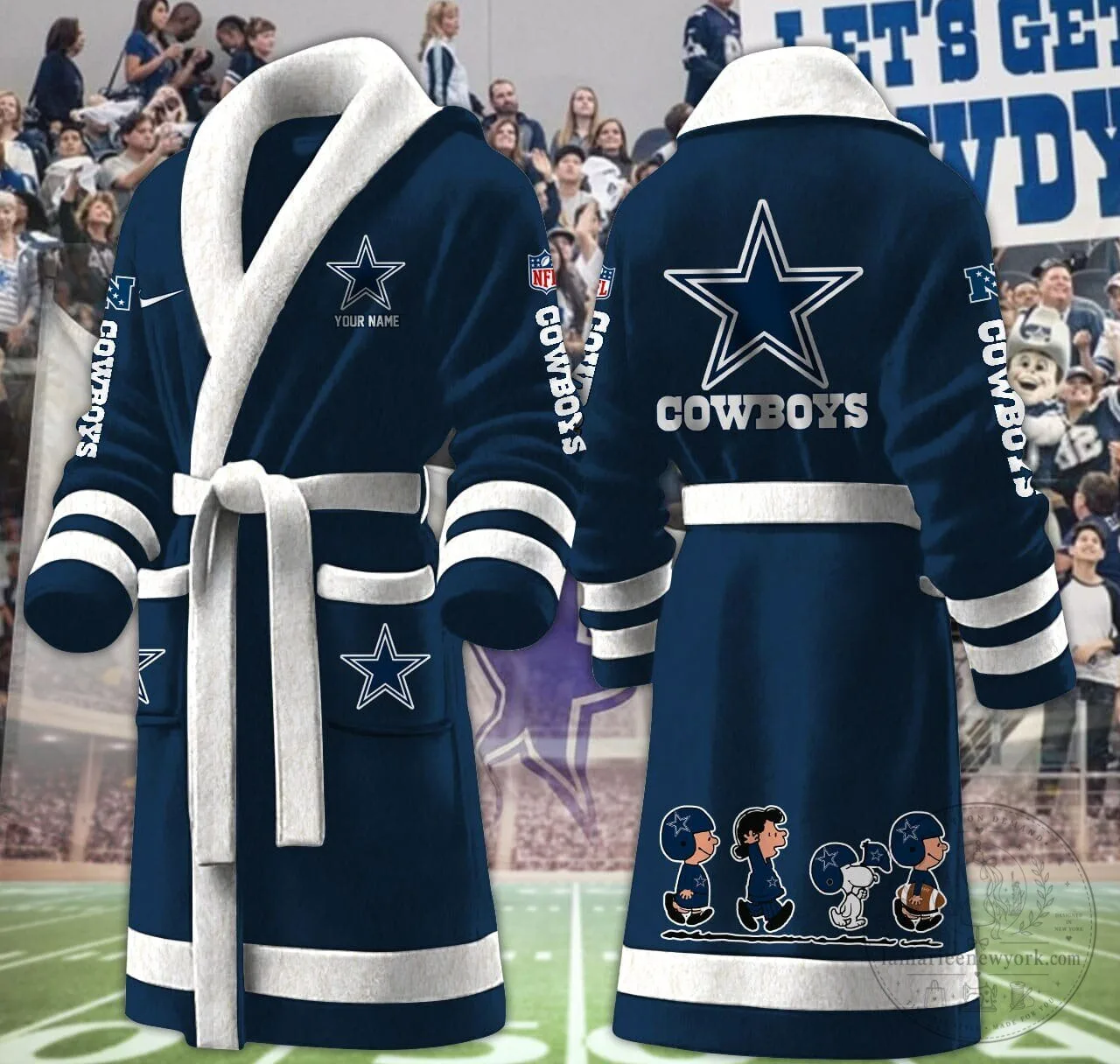 Dallas Cowboys Fleece Bathrobe