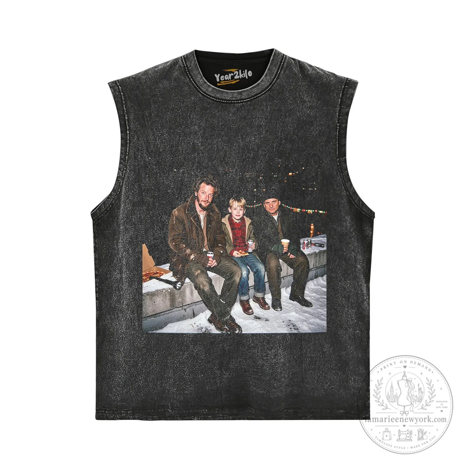 Home Alone Movie Poster Kevin McCallister Christmas Black T-Shirt 9 Home Alone Movie Poster Kevin McCallister Christmas Black T-Shirt