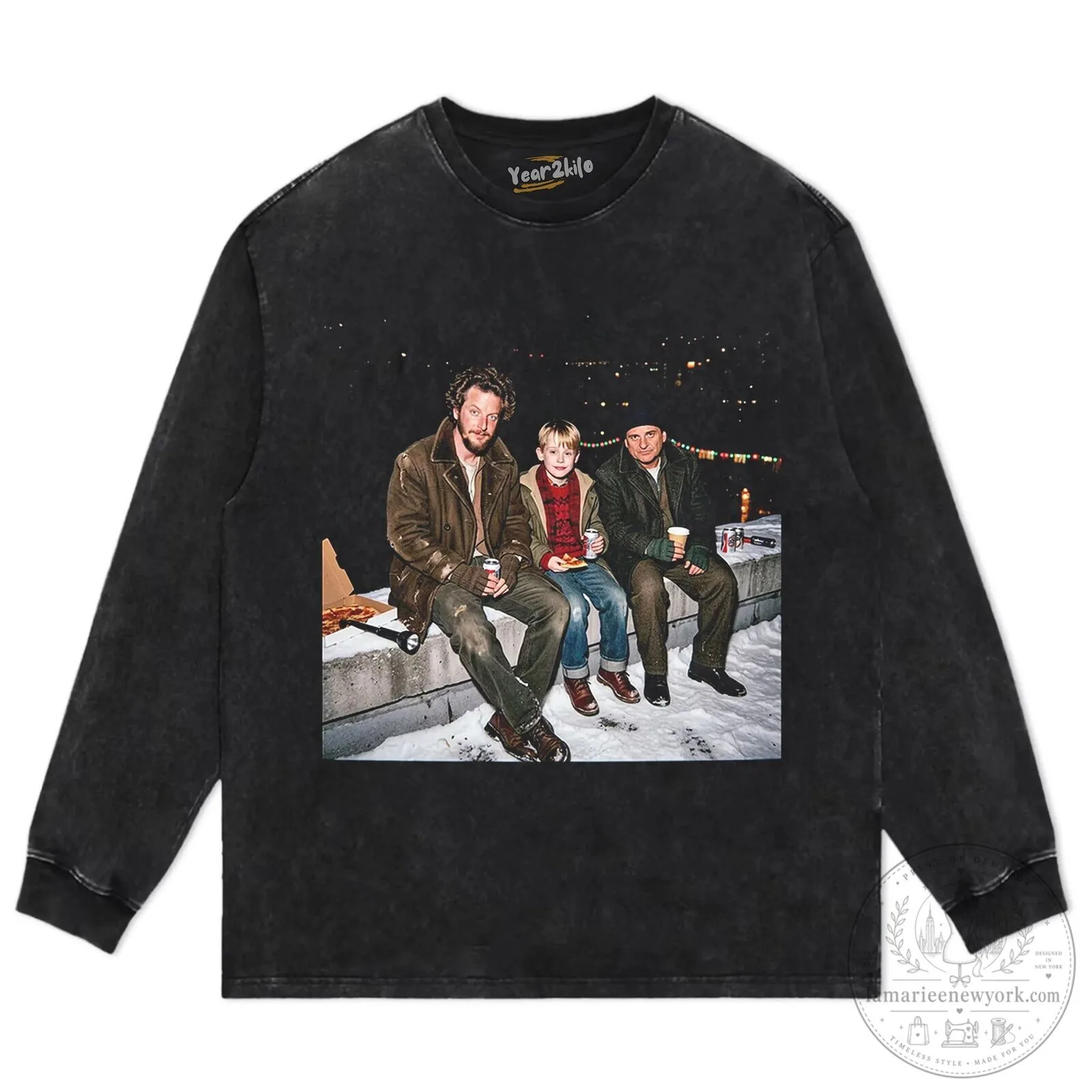 Home Alone Movie Poster Kevin McCallister Christmas Black T-Shirt 12 Home Alone Movie Poster Kevin McCallister Christmas Black T-Shirt