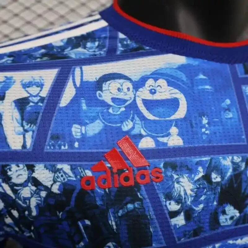 Japan National Football Team Manga Comic Strip Blue Soccer Jersey 9 Japan National Football Team Manga Comic Strip Blue Soccer Jersey