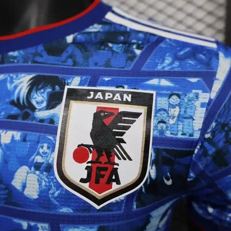 Japan National Football Team Manga Comic Strip Blue Soccer Jersey 10 Japan National Football Team Manga Comic Strip Blue Soccer Jersey
