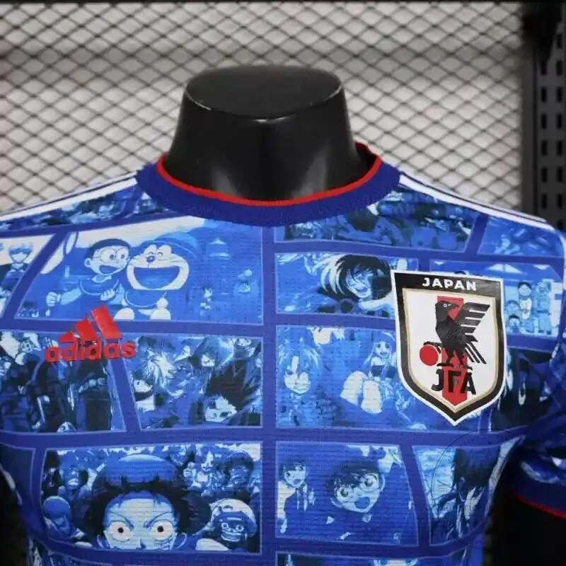 Japan National Football Team Manga Comic Strip Blue Soccer Jersey 11 Japan National Football Team Manga Comic Strip Blue Soccer Jersey