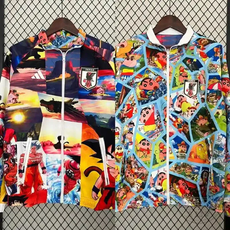 Japan Football Association Anime Collage Reversible Full-Zip Jacket