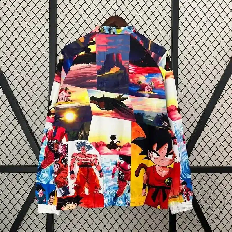 Japan Football Association Anime Collage Reversible Full-Zip Jacket 24 Japan Football Association Anime Collage Reversible Full-Zip Jacket