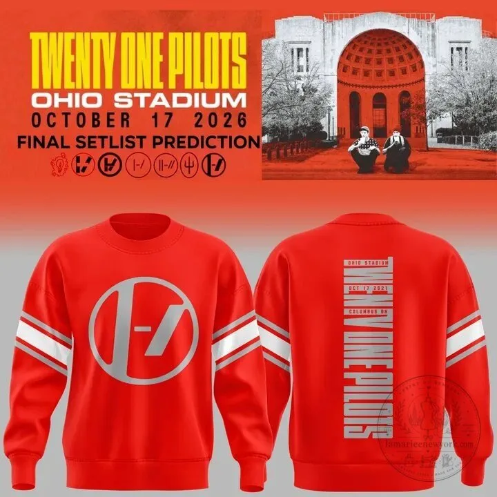 Twenty One Pilots Ohio Stadium Tour October 2026 Sweatshirt
