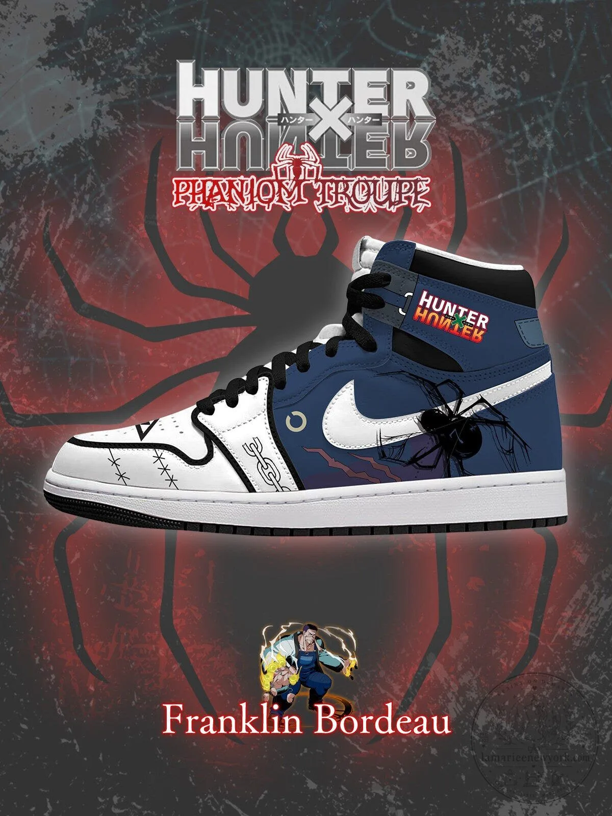 Hunter x Hunter Phantom Troupe Franklin Bordeau High-Top Sneakers