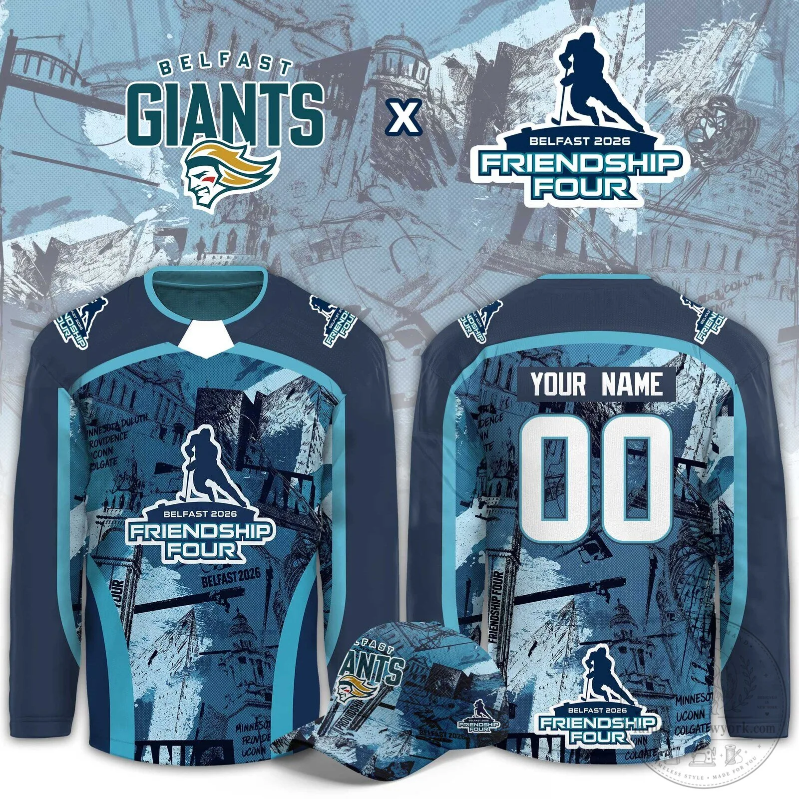 Belfast Giants 2026 Friendship Four Ice Hockey Jersey
