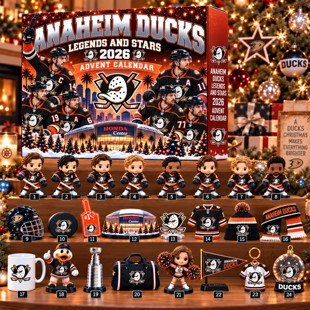 Anaheim Ducks Legends and Stars 2026 Christmas Advent Calendar Anaheim Ducks Legends and Stars 2026 Christmas Advent Calendar 2D