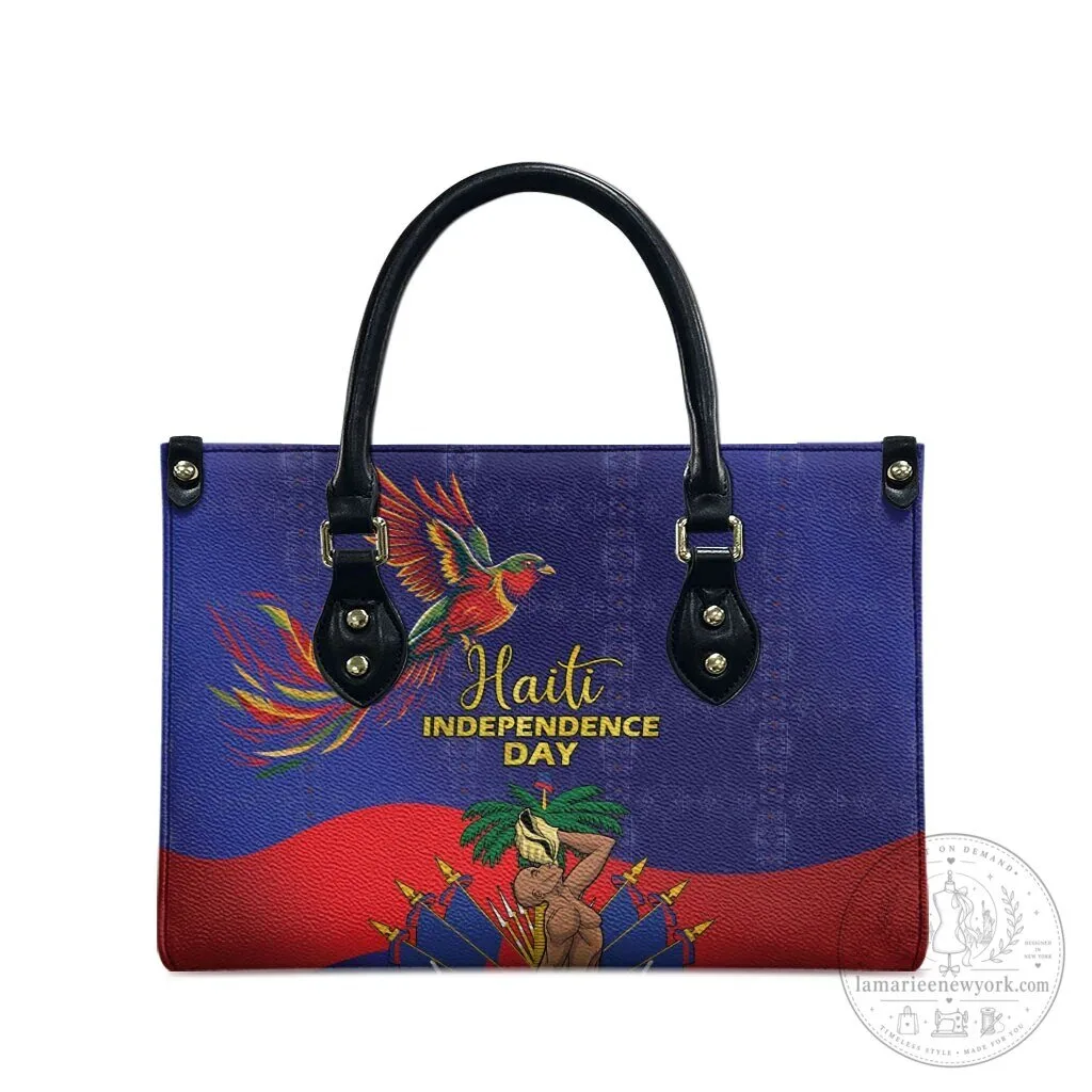 Haiti Independence Day Flag Leather Handbag Ayiti Freedom Heritage Bag 7 Haiti Independence Day Flag Leather Handbag Ayiti Freedom Heritage Bag